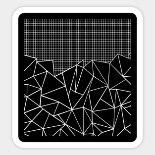 Ab Grid Black Sticker